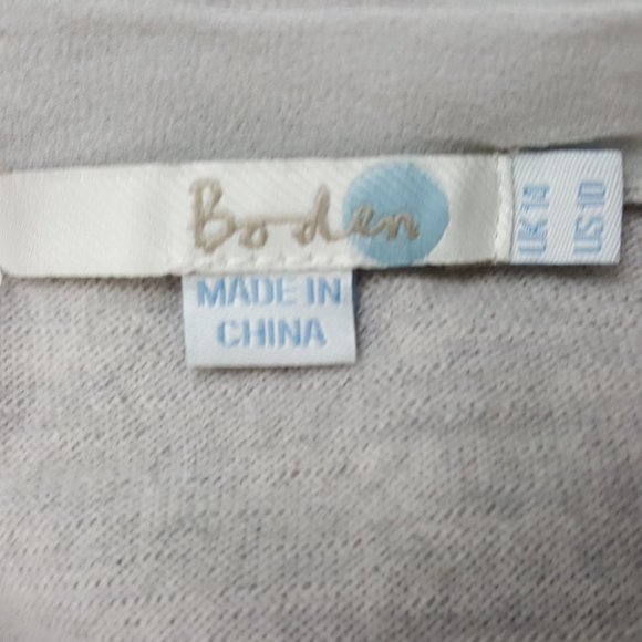 BODEN Gray light wool silk cardigan sweater 10 - Picture 5 of 5